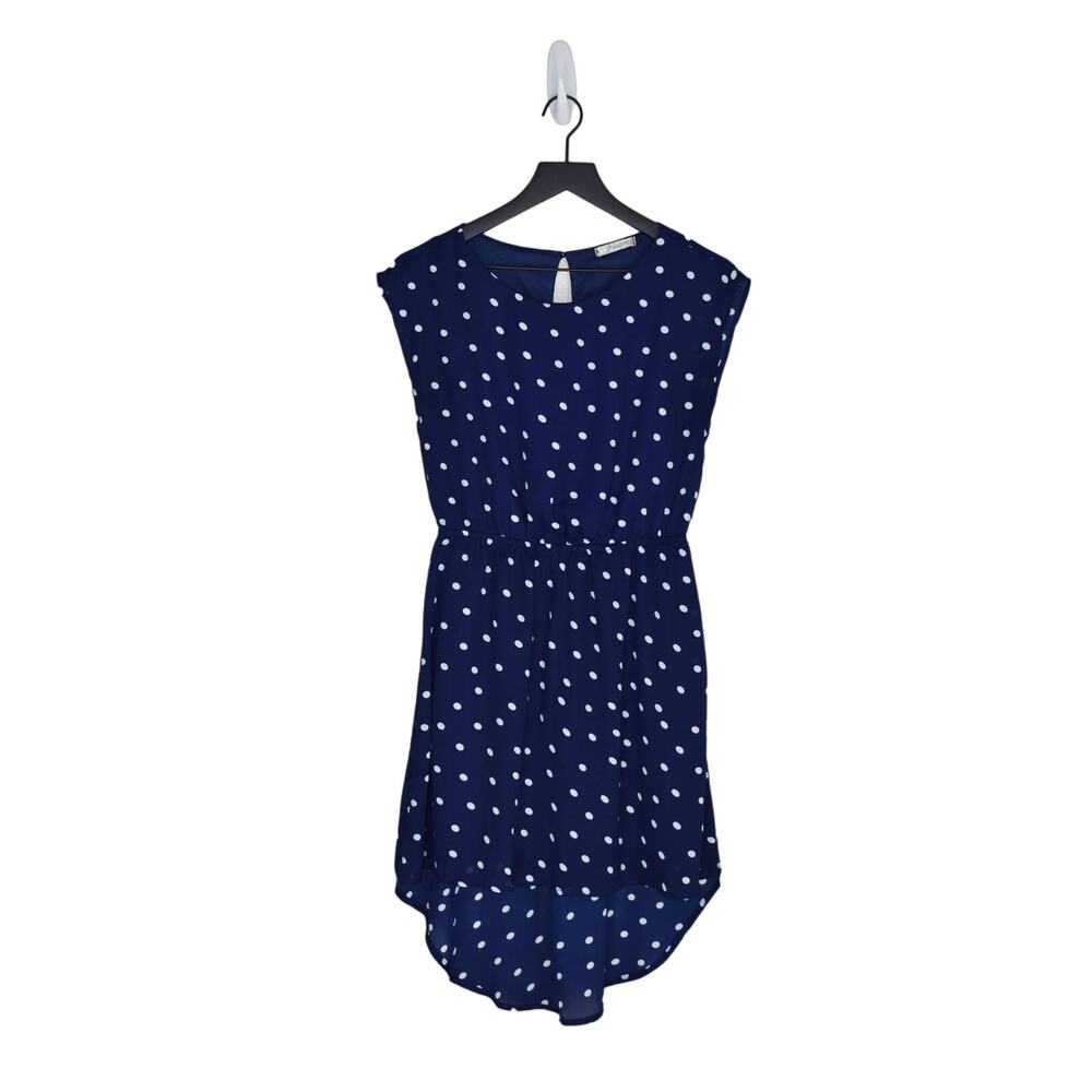 Freebird Blue Polka Dot High Low Dress Size S